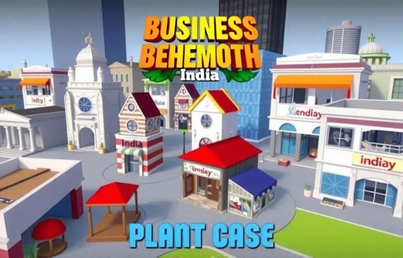 Business Behemoth India - City View Business Behemoth India game screenshot showing a virtual Indian city with various business establishments