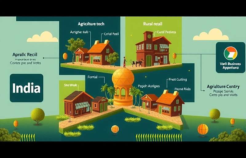 Business Behemoth India - Rural Expansion Concept art for Business Behemoth India rural business expansion showing agricultural tech and rural retail opportunities